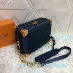 Top Quality Clone L---V Soft Trunk Denim Blue Cloth Women's Handbag